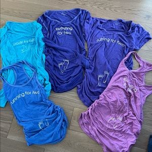 5 running/exercise maternity shirts